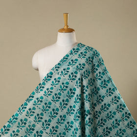 Green - kutch batik cotton fabric 19 - handcrafted