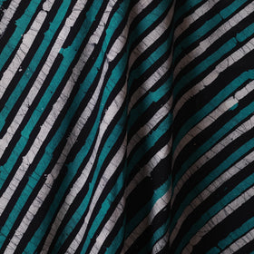 Green - kutch batik cotton fabric 48 - handcrafted