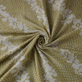 Green - kutch batik modal silk fabric 23 - handcrafted