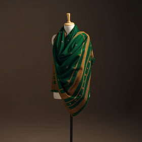 Kutch bhujodi handwoven mirror work wool shawl 24