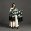 Green - kutch bhujodi weaving handloom cotton dupatta