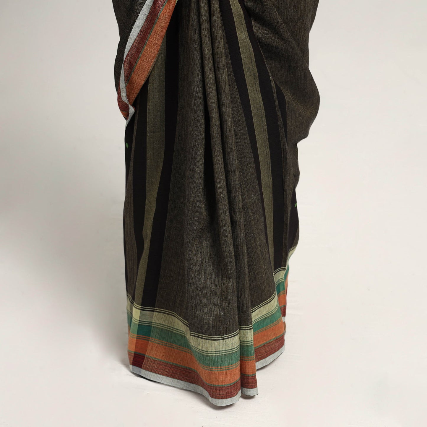 Green - Kutch Cotton Bhujodi Handloom Saree