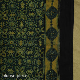 Kutch hand block print natural dyed pure mul cotton ajrakh