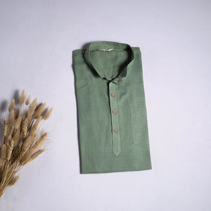Kutch handloom organic kala cotton short kurta for men 02