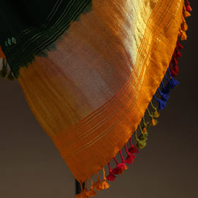 Kutch handwoven bandhani woolen shawl with zari border 57