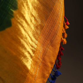 Kutch handwoven bandhani woolen shawl with zari border 57