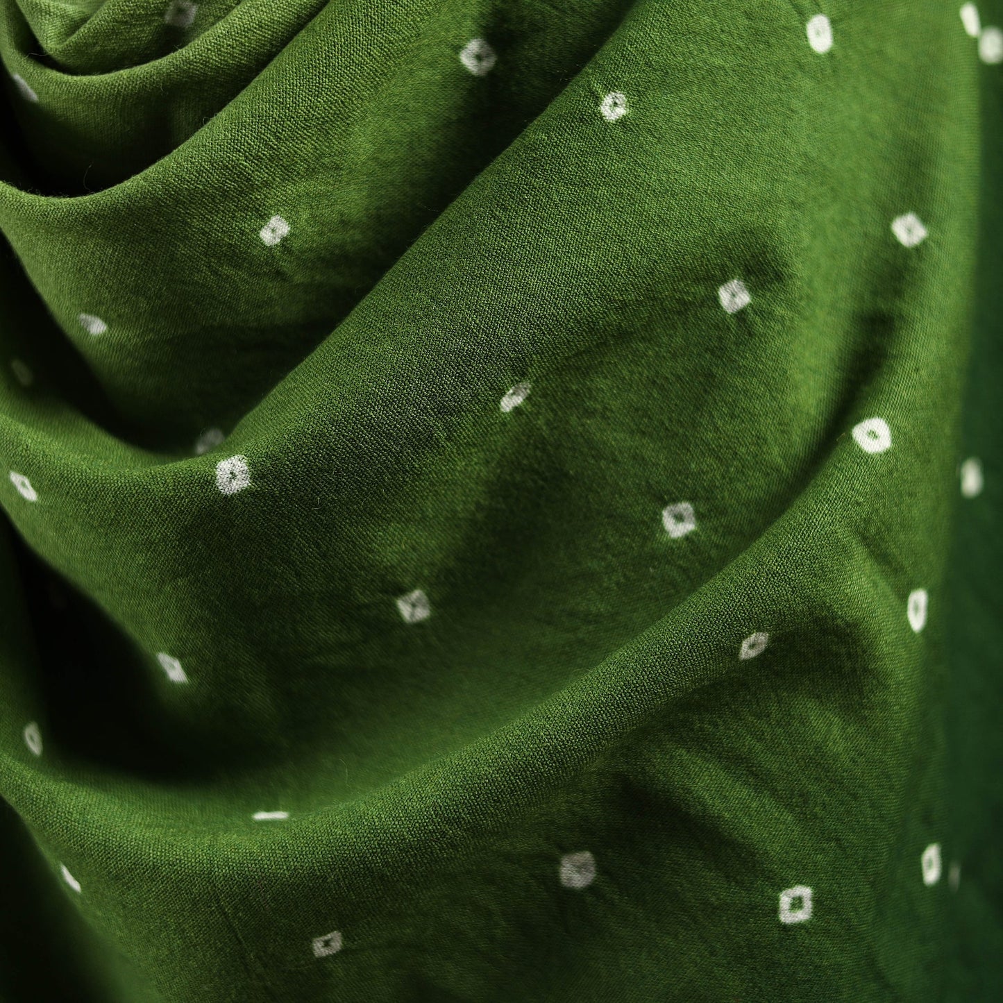 Kutch handwoven merino wool bandhani tie-dye shawl 137