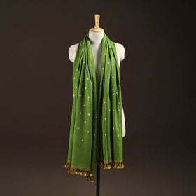 Kutch handwoven merino wool bandhani tie-dye shawl 85