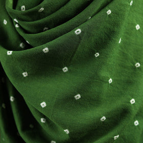 Kutch handwoven merino wool bandhani tie-dye shawl 91