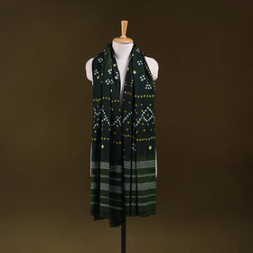 Kutch handwoven merino wool tie-dye bandhani shawl 11