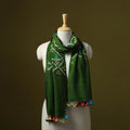 Kutch handwoven merino wool tie-dye bandhani stole 23
