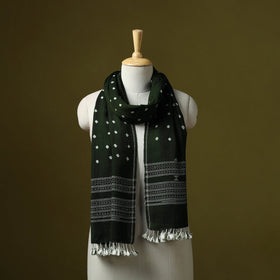 Kutch handwoven merino wool tie-dye bandhani stole 41