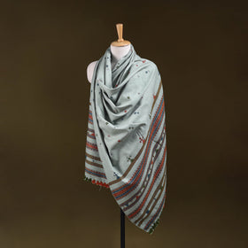 Green - kutch bhujodi handwoven mirror work acrylic wool