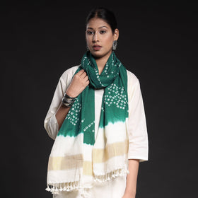 Buy Kutch Handwoven Tie & dye Wool Bandhani Stole