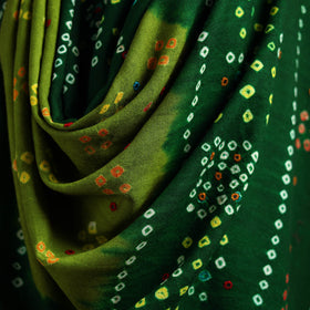 Kutch mirror work handwoven bandhani bagida merino wool