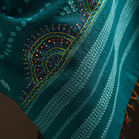 Kutch mirror work handwoven neran embroidery bandhani