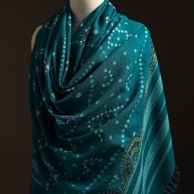 Kutch mirror work handwoven neran embroidery bandhani