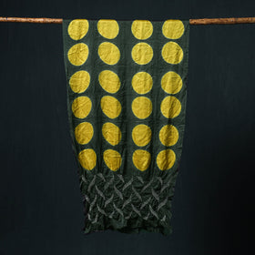 Kutch modal silk clamp dyed bandhani shibori stole 04