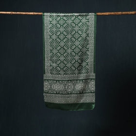 Kutch printed mashru silk stole 22 - handcrafted