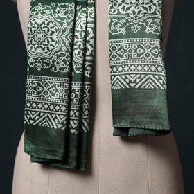 Kutch printed mashru silk stole 22 - handcrafted