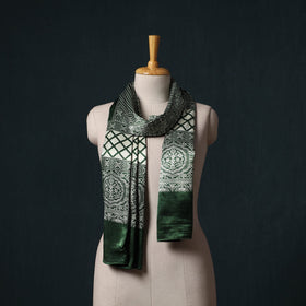 Kutch printed mashru silk stole 25 - handcrafted