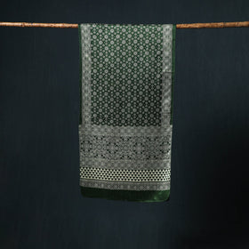 Kutch printed mashru silk stole 28 - handcrafted