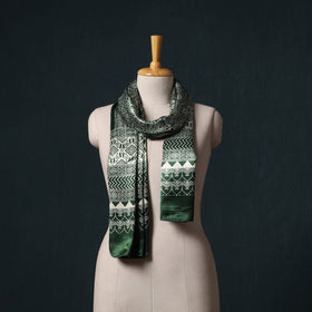 Kutch printed mashru silk stole 31 - handcrafted