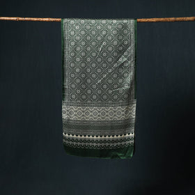 Kutch printed mashru silk stole 31 - handcrafted