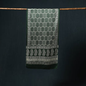 Kutch printed mashru silk stole 33 - handcrafted