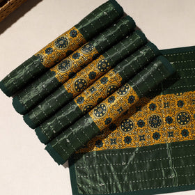  Green Tagai Embroidery Table Mats