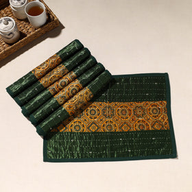  Green Tagai Embroidery Table Mats