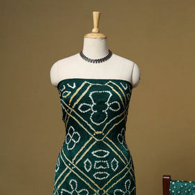 Kutch tie-dye bandhani modal silk 3pc unstitched dress