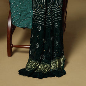 Kutch tie-dye bandhani modal silk 3pc unstitched dress