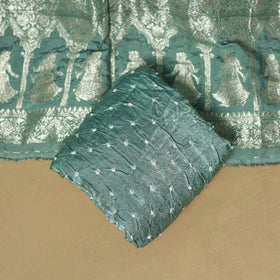 Kutch tie-dye bandhani modal silk meenakari zari work 3pc