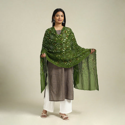 Buy Kutch Tie-Dye Cotton Bandhani Dupatta