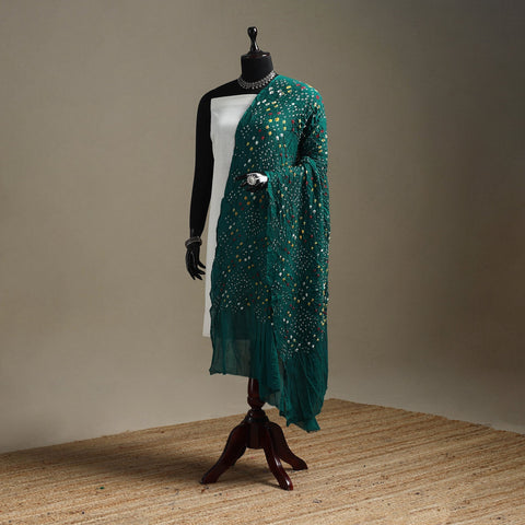 Kutch tie-dye cotton bandhani dupatta 106 - handcrafted