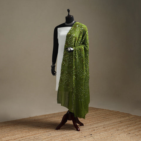 Kutch tie-dye cotton bandhani dupatta 118 - handcrafted