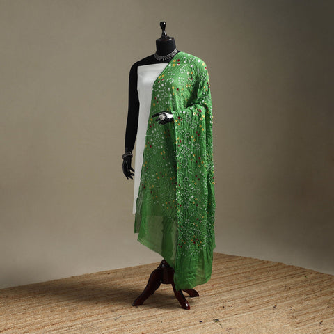 Kutch tie-dye cotton bandhani dupatta 119 - handcrafted