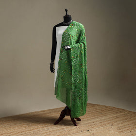 Kutch tie-dye cotton bandhani dupatta 119 - handcrafted