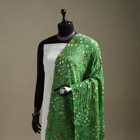 Kutch tie-dye cotton bandhani dupatta 119 - handcrafted