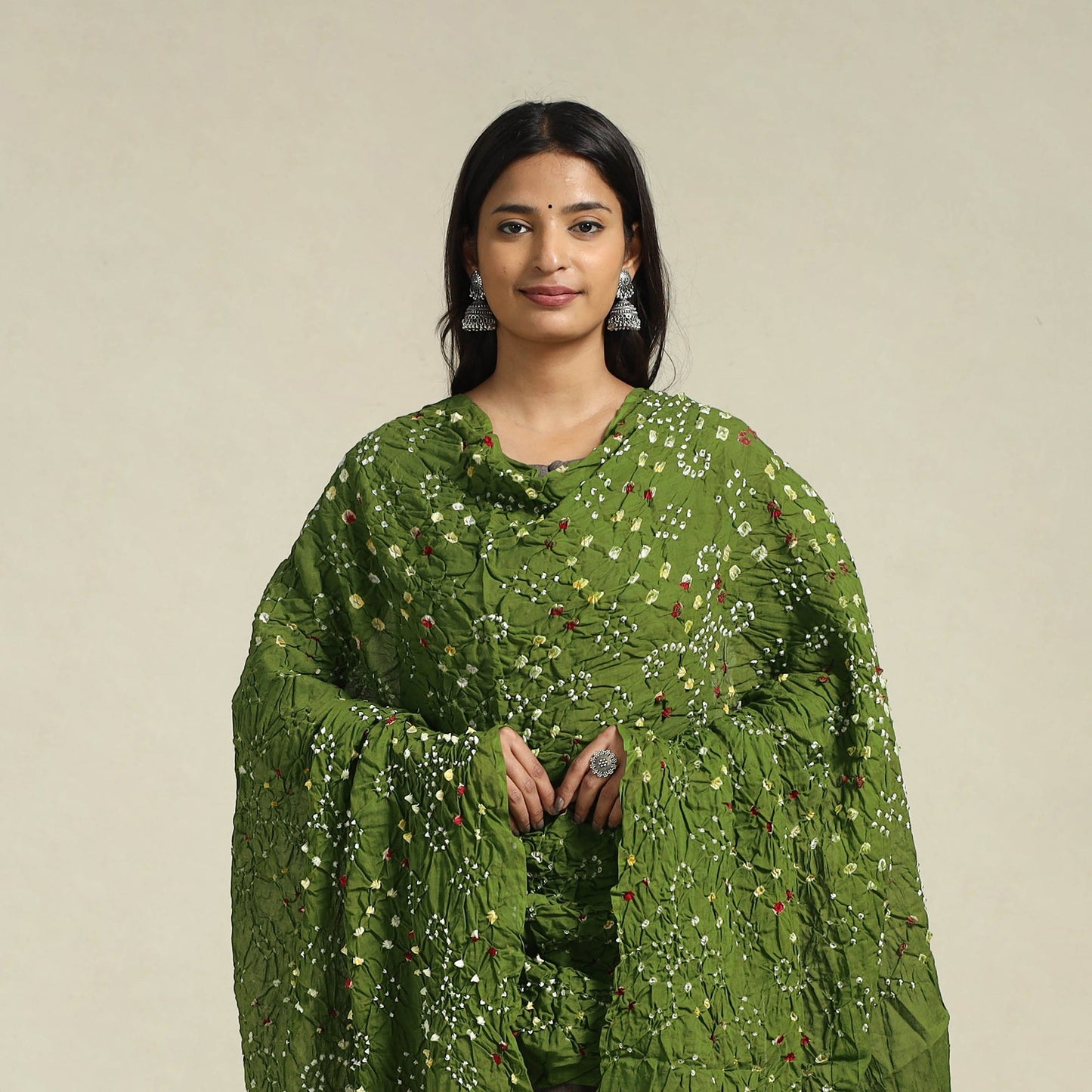 Buy Kutch Tie-Dye Cotton Bandhani Dupatta