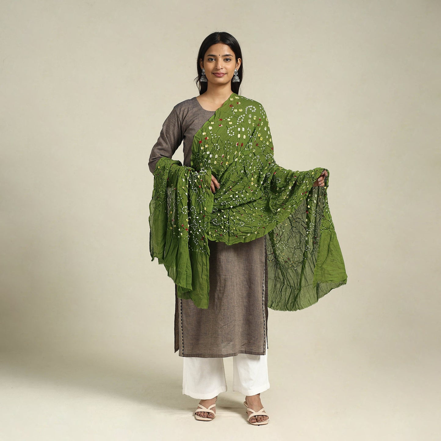 Buy Kutch Tie-Dye Cotton Bandhani Dupatta