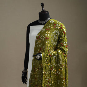 Kutch tie-dye cotton bandhani dupatta 70 - handcrafted