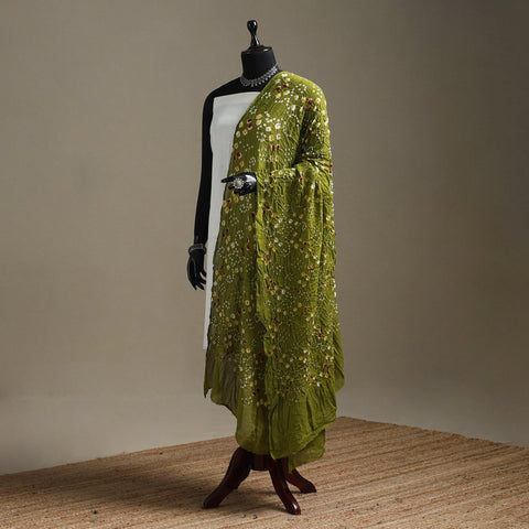 Kutch tie-dye cotton bandhani dupatta 72 - handcrafted