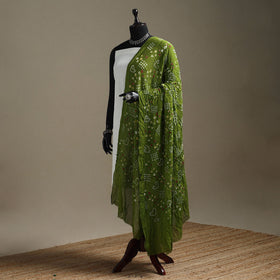Kutch tie-dye cotton bandhani dupatta 75 - handcrafted