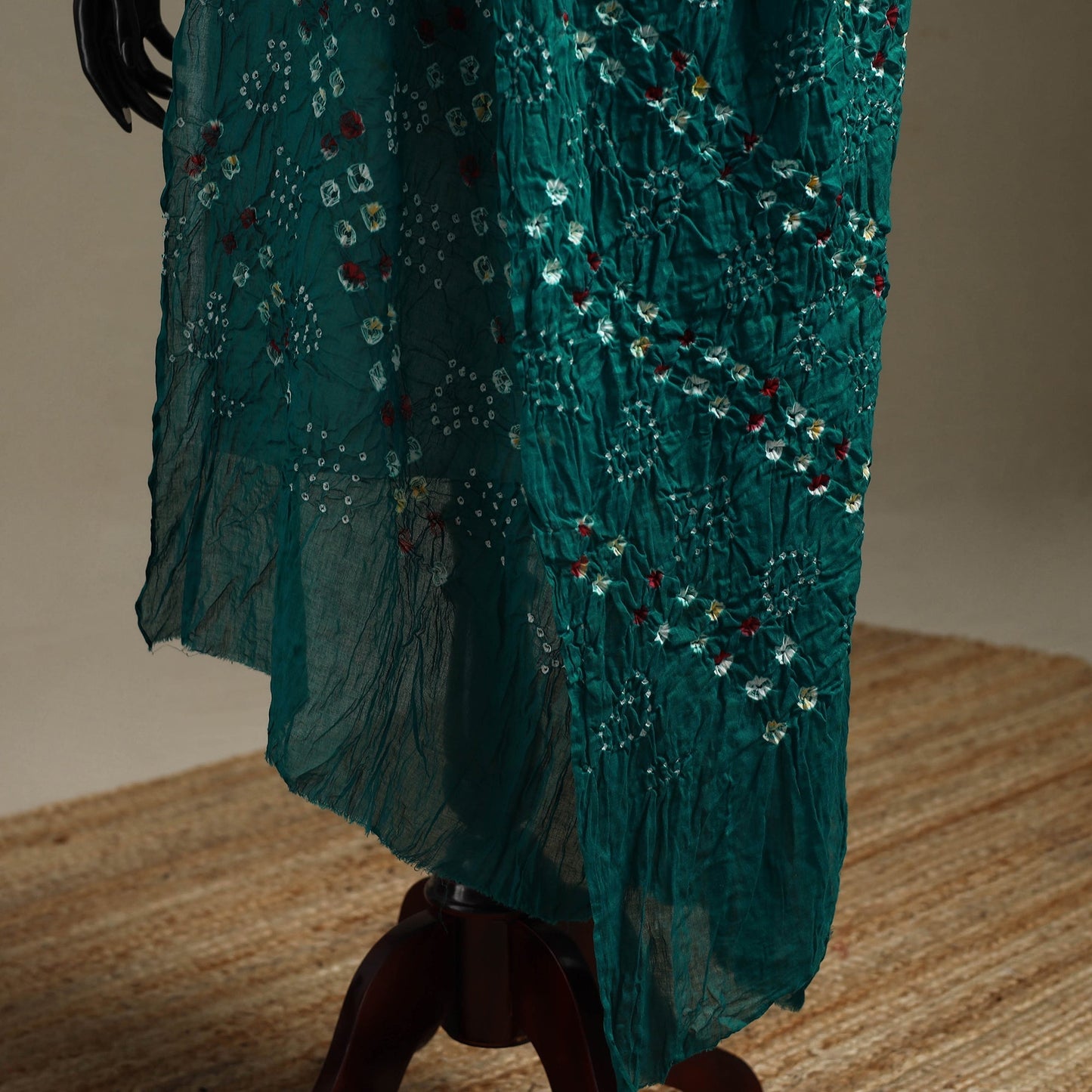 Kutch tie-dye cotton bandhani dupatta 82 - handcrafted