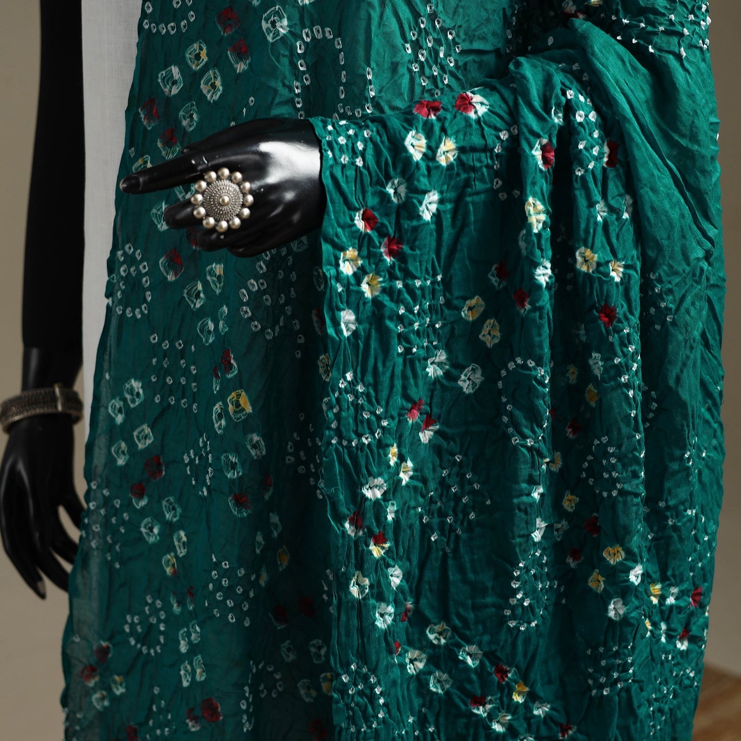 Kutch tie-dye cotton bandhani dupatta 82 - handcrafted