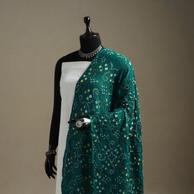 Kutch tie-dye cotton bandhani dupatta 93 - handcrafted