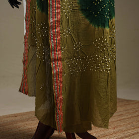 Kutch tie-dye cotton bandhani dupatta with border 46