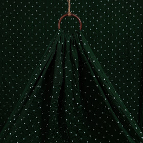 Green - kutch tie-dye cotton bandhani fabric 02
